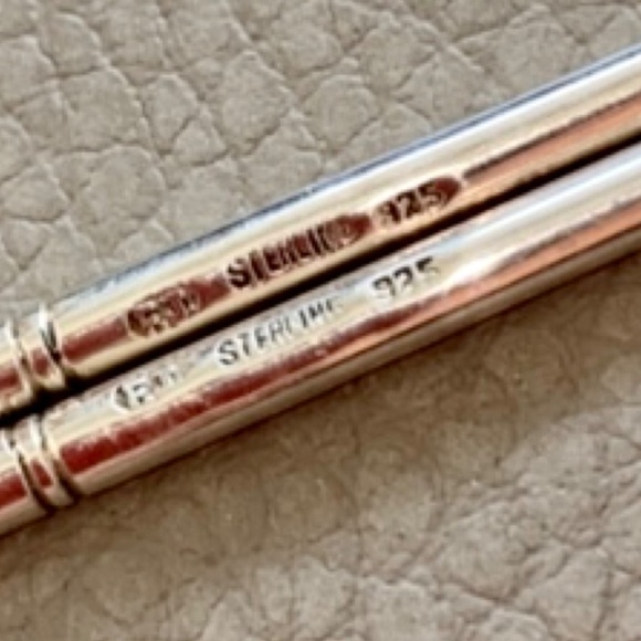 Amazing SOLID STERLING Vintage Rice Bowl with Solid Sterling Chopsticks in box - Picture 6 of 10